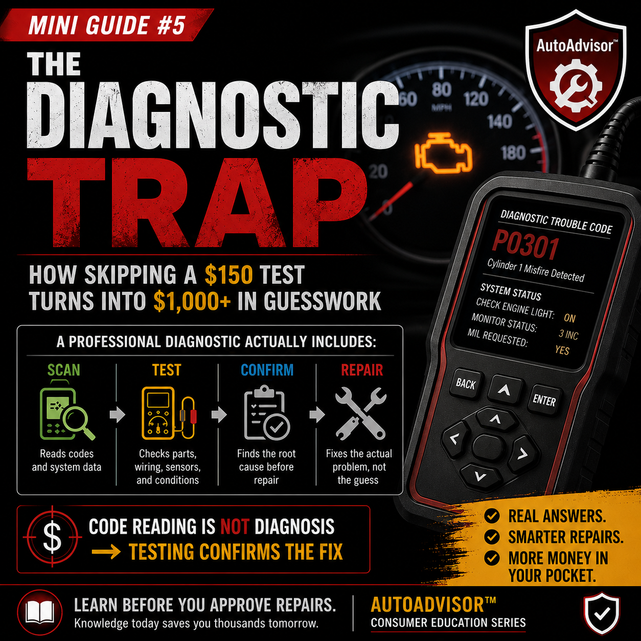 AutoAdvisor Mini Guide 5 Diagnostic Trap